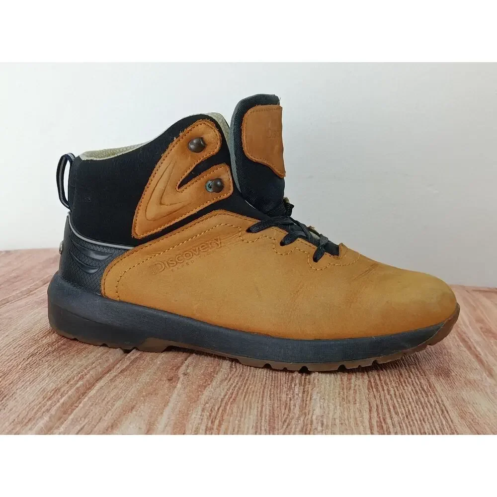 Discovery Expedition Men’s Hiking Boots Camel Black Size 8